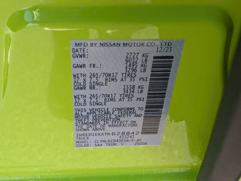 New 2026 Nissan Frontier PRO-4X w/ Pro Premium Package image 37