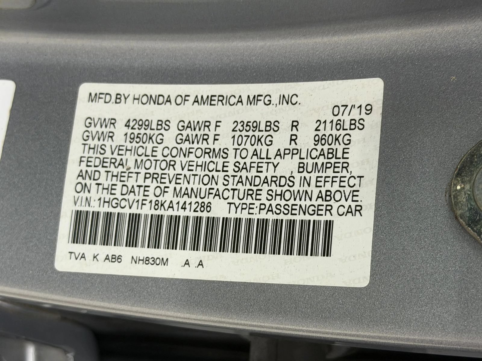 Used 2019 Honda Accord LX image 34