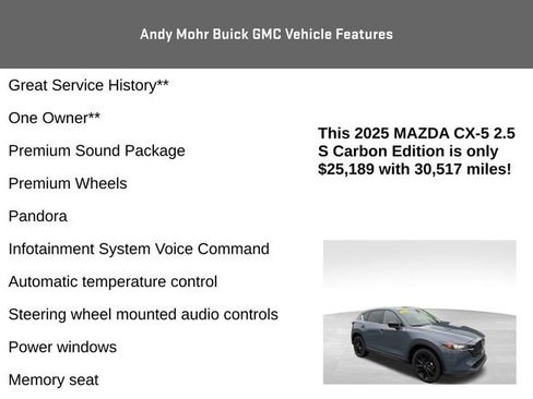 Used 2025 MAZDA CX-5 Carbon Edition image 8