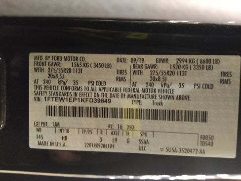 Used 2019 Ford F150 Lariat w/ Equipment Group 502A Luxury image 33