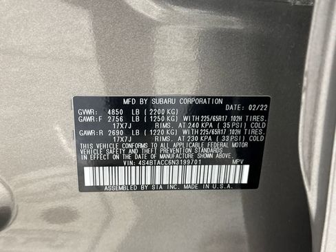 Certified 2022 Subaru Outback Premium image 27