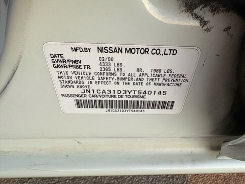 Used 2000 Nissan Maxima GXE image 8