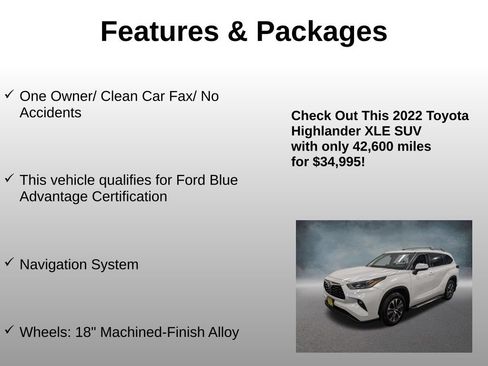 Used 2022 Toyota Highlander XLE AWD/4WD image 4