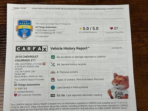 Used 2018 Chevrolet Colorado Z71 image 37