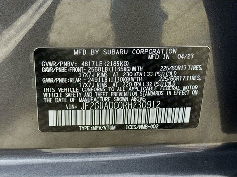 Certified 2024 Subaru Crosstrek 2.0i Premium image 29