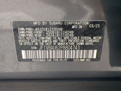 Used 2023 Subaru WRX GT AWD/4WD image 25