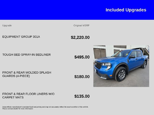 Used 2025 Ford Maverick XLT w/ Equipment Group 301A AWD/4WD image 12