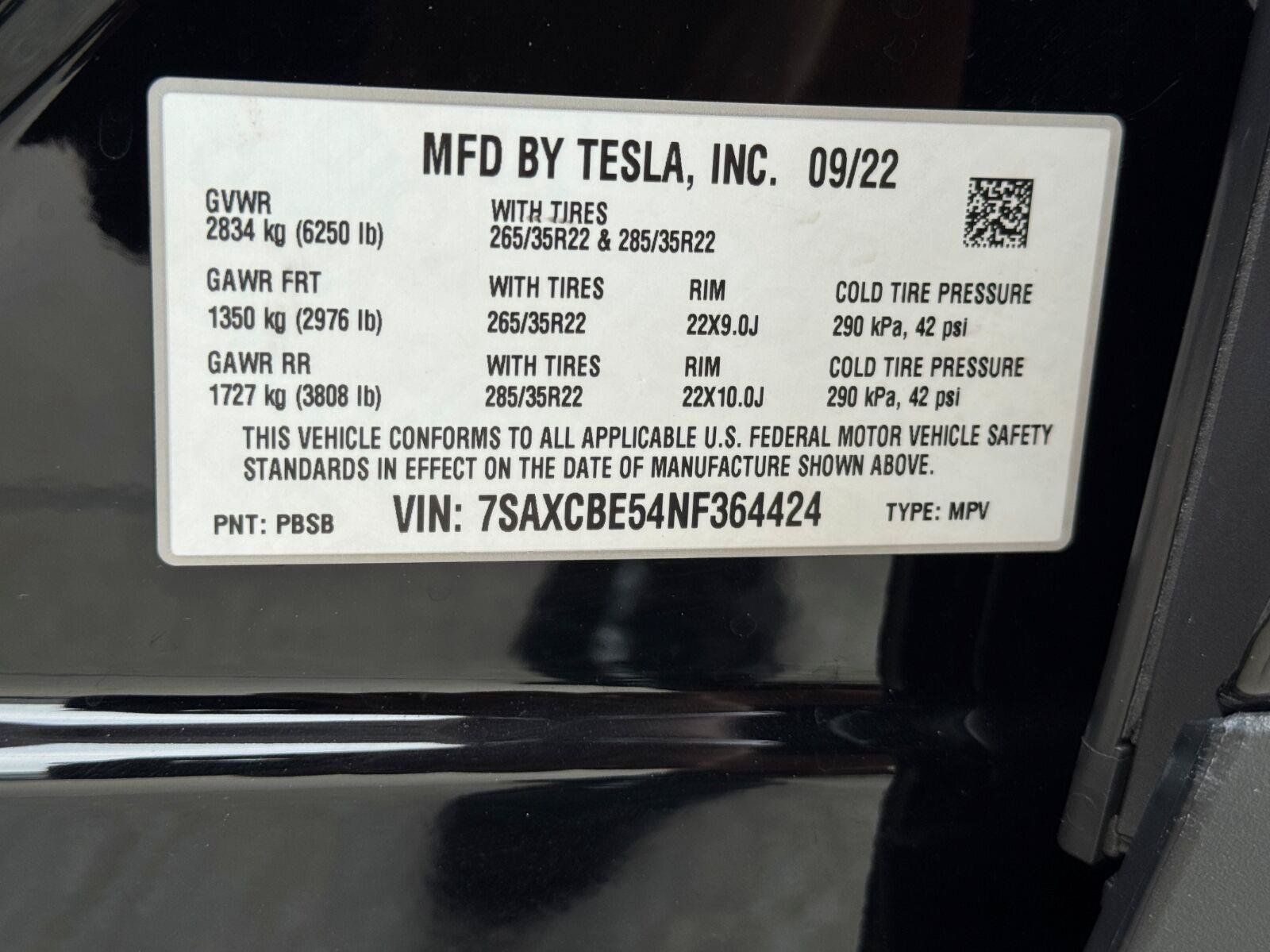 Used 2022 Tesla Model X AWD/4WD image 47