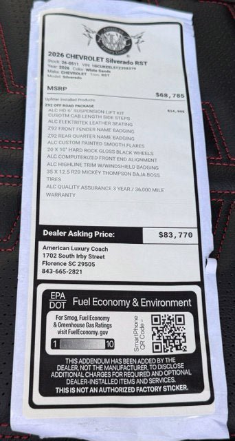 New 2026 Chevrolet Silverado 1500 RST AWD/4WD image 4