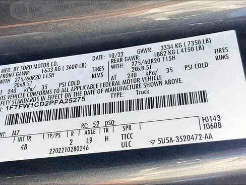 Certified 2023 Ford F150 XLT w/ Equipment Group 302A High image 35