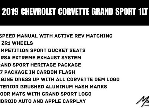 Used 2019 Chevrolet Corvette Grand Sport w/ Grand Sport Heritage Package RWD image 55