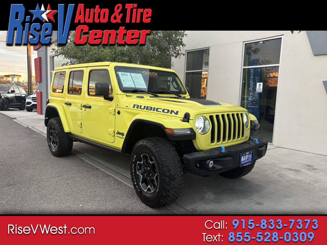 Used 2022 Jeep Wrangler Unlimited Rubicon 4xe w/ Steel Bumper Group AWD/4WD image 1