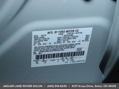 Used 2023 Ford Bronco Sport Outer Banks w/ Tech Package AWD/4WD image 47