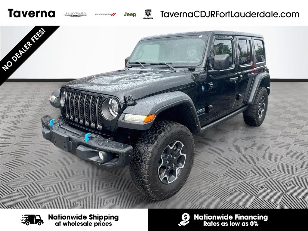 Used 2023 Jeep Wrangler Unlimited Rubicon 4xe w/ Steel Bumper Group AWD/4WD image 1