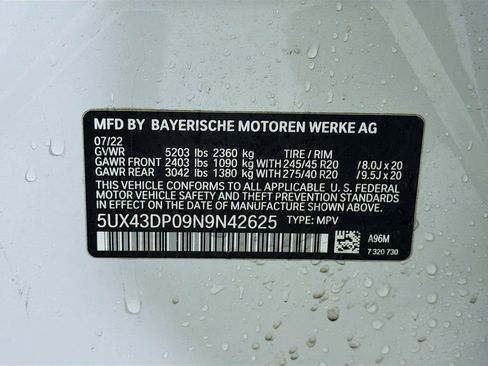 Used 2022 BMW X3 sDrive30i w/ M Sport Package 2 image 34