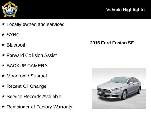 Used 2016 Ford Fusion SE image 2