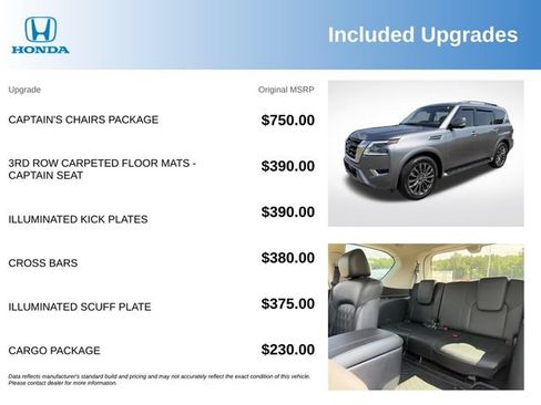 Used 2023 Nissan Armada Platinum w/ Captain's Chairs Package RWD image 3