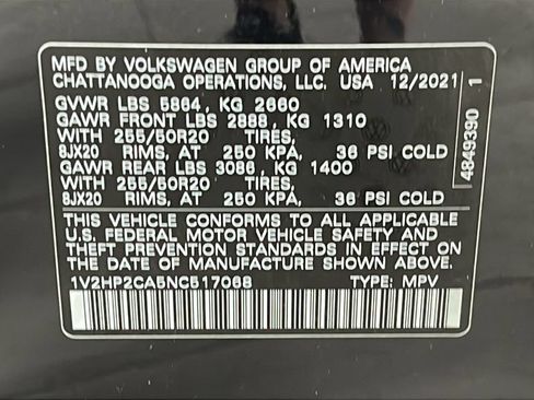 Used 2022 Volkswagen Atlas SE AWD/4WD image 29