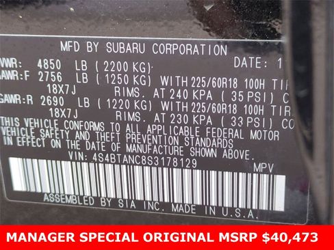 Certified 2025 Subaru Outback Limited image 37