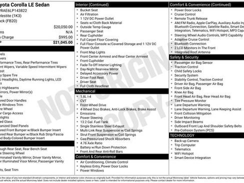 Used 2020 Toyota Corolla LE image 9