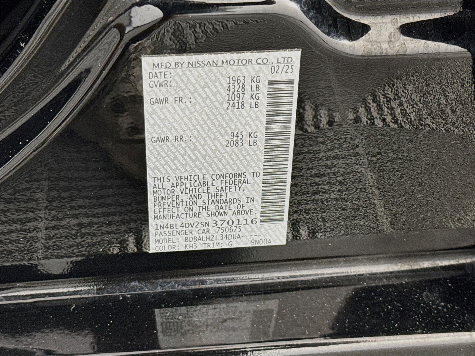 Certified 2025 Nissan Altima 2.5 SV FWD image 29