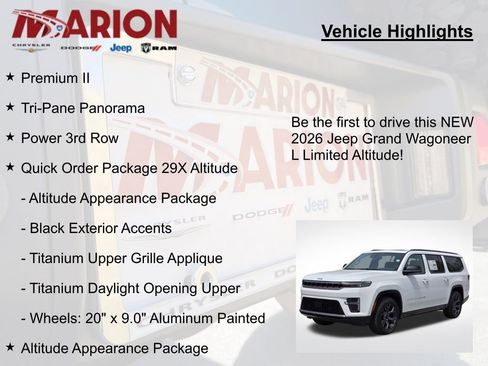 New 2026 Jeep Grand Wagoneer L Limited w/ Premium Group II AWD/4WD image 5