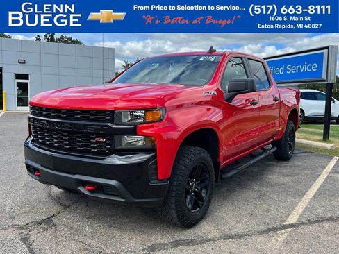 Certified 2022 Chevrolet Silverado 1500 Custom Trail Boss w/ LPO, Dark Essentials Package image 1