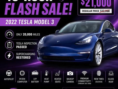 Used 2022 Tesla Model 3 RWD image 1