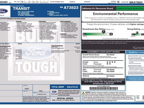 Used 2021 Ford Transit 150 Low Roof RWD image 37