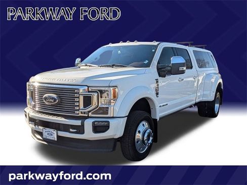 Used 2021 Ford F450 Platinum w/ Camper Package image 1