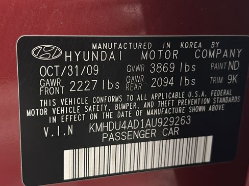 Used 2010 Hyundai Elantra GLS FWD image 30