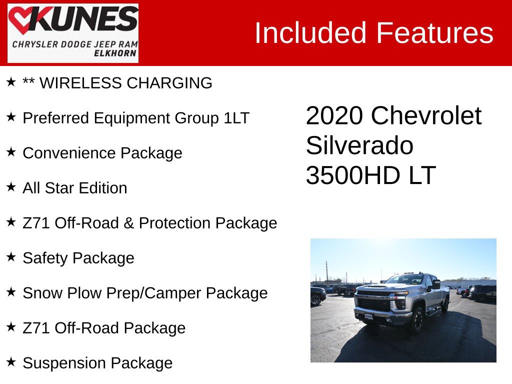 Used 2020 Chevrolet Silverado 3500 LT w/ All Star Edition AWD/4WD image 3