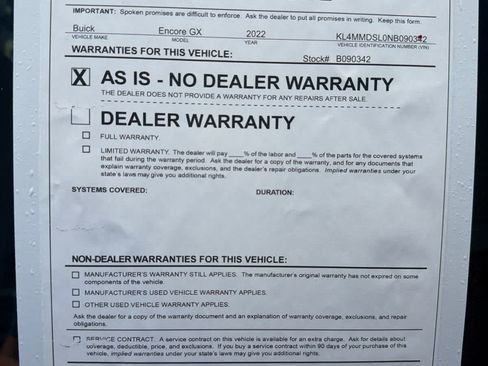 Used 2022 Buick Encore GX Select w/ Sport Touring Package FWD image 31
