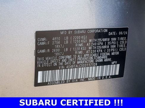 Certified 2025 Subaru Outback Onyx Edition image 36