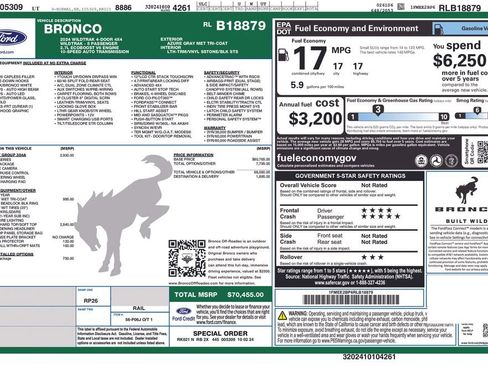 Used 2024 Ford Bronco Wildtrak AWD/4WD image 6
