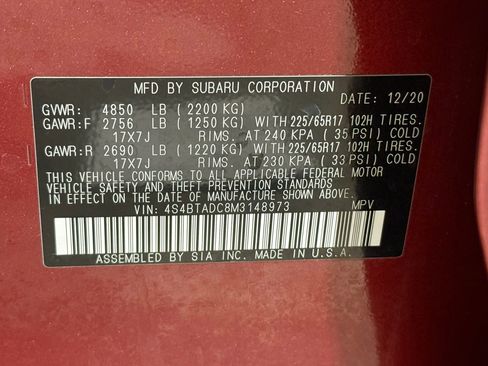 Used 2021 Subaru Outback Premium image 20