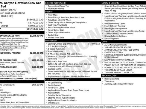 Used 2023 GMC Canyon Elevation w/ Elevation Premium Package AWD/4WD image 3