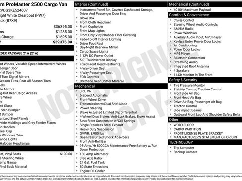 Used 2019 RAM ProMaster 2500 image 15
