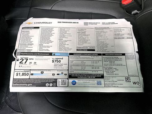 New 2026 Chevrolet TrailBlazer RS w/ Convenience Package image 14