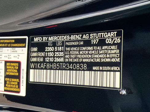 New 2026 Mercedes-Benz C 43 AMG 4MATIC Sedan image 18
