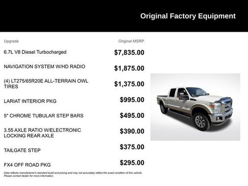 Used 2011 Ford F250 Lariat w/ Lariat Interior Pkg AWD/4WD image 9