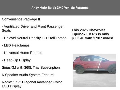 Used 2025 Chevrolet Equinox EV RS w/ Active Safety Package 3 image 14