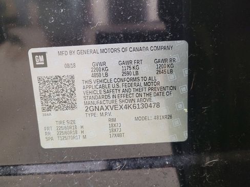 Used 2019 Chevrolet Equinox LT w/ Sun & Navigation Package image 33