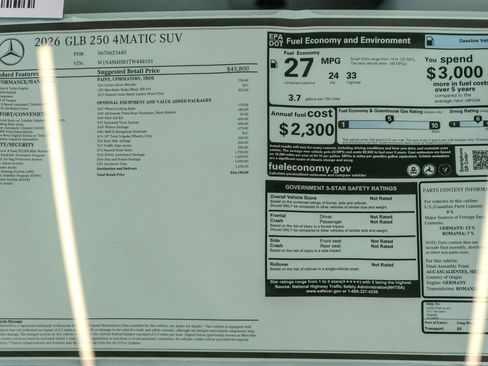 New 2026 Mercedes-Benz GLB 250 4MATIC image 36