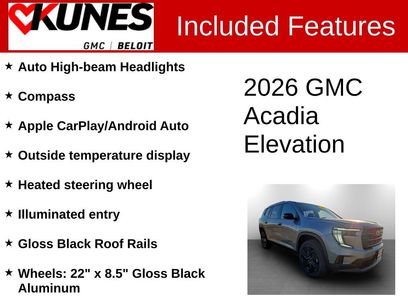 New 2026 GMC Acadia Elevation w/ Black Edition
