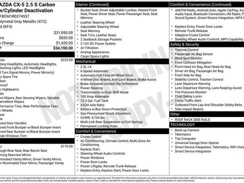 Used 2024 MAZDA CX-5 Carbon Edition AWD/4WD image 6