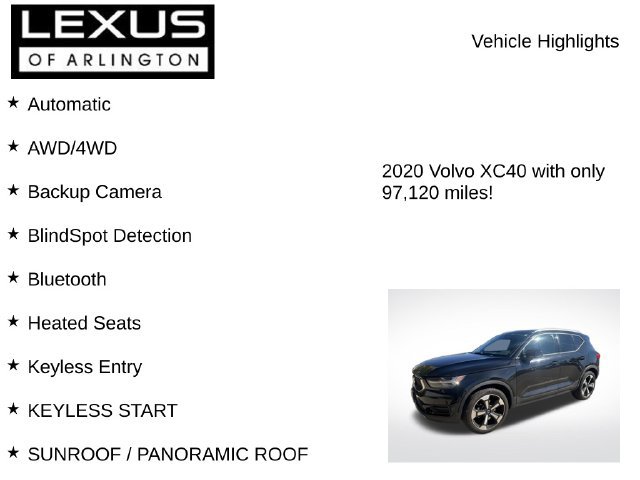 Used 2020 Volvo XC40 T5 Momentum w/ Protection Package Premier AWD/4WD image 8