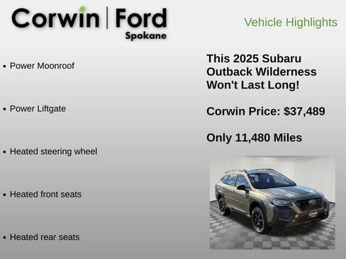 Used 2025 Subaru Outback Wilderness AWD/4WD image 12