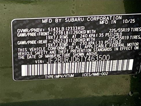 New 2026 Subaru Outback Touring XT image 35