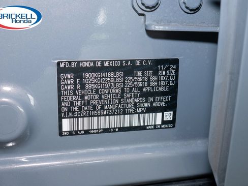 Certified 2025 Honda HR-V Sport image 33
